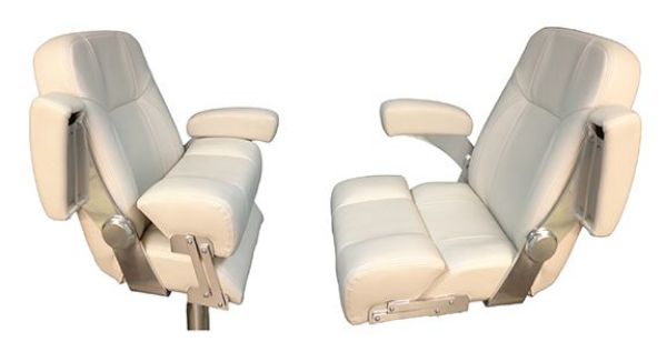 Picture of Pompanette TSS9270 Deluxe Captains Chair-White